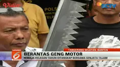 Polisi ciduk tiga remaja anggota geng motor di Tangerang Selatan.
