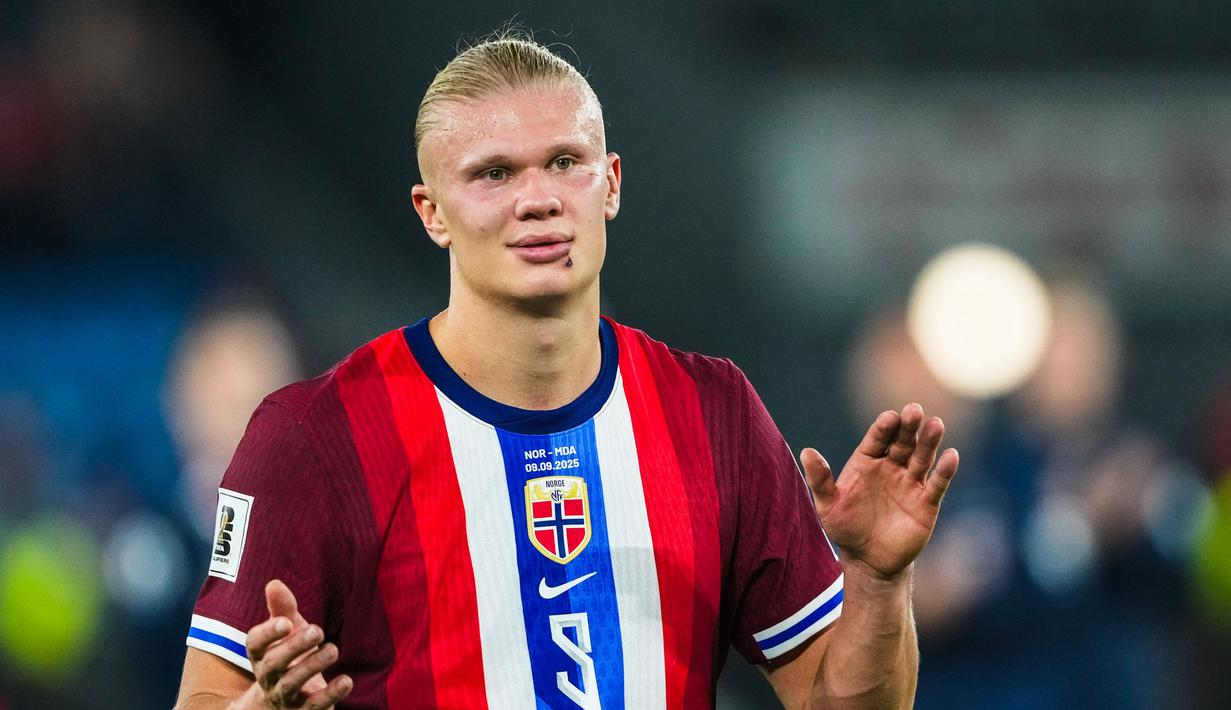 Pesta gol ini dipimpin oleh penampilan monster dari Erling Haaland yang sukses mencetak lima gol. Seolah tak mau ketinggalan, pemain pengganti Thelo Aasgaard turut menyumbang empat gol spektakuler. (Cornelius Poppe/NTB via AP)