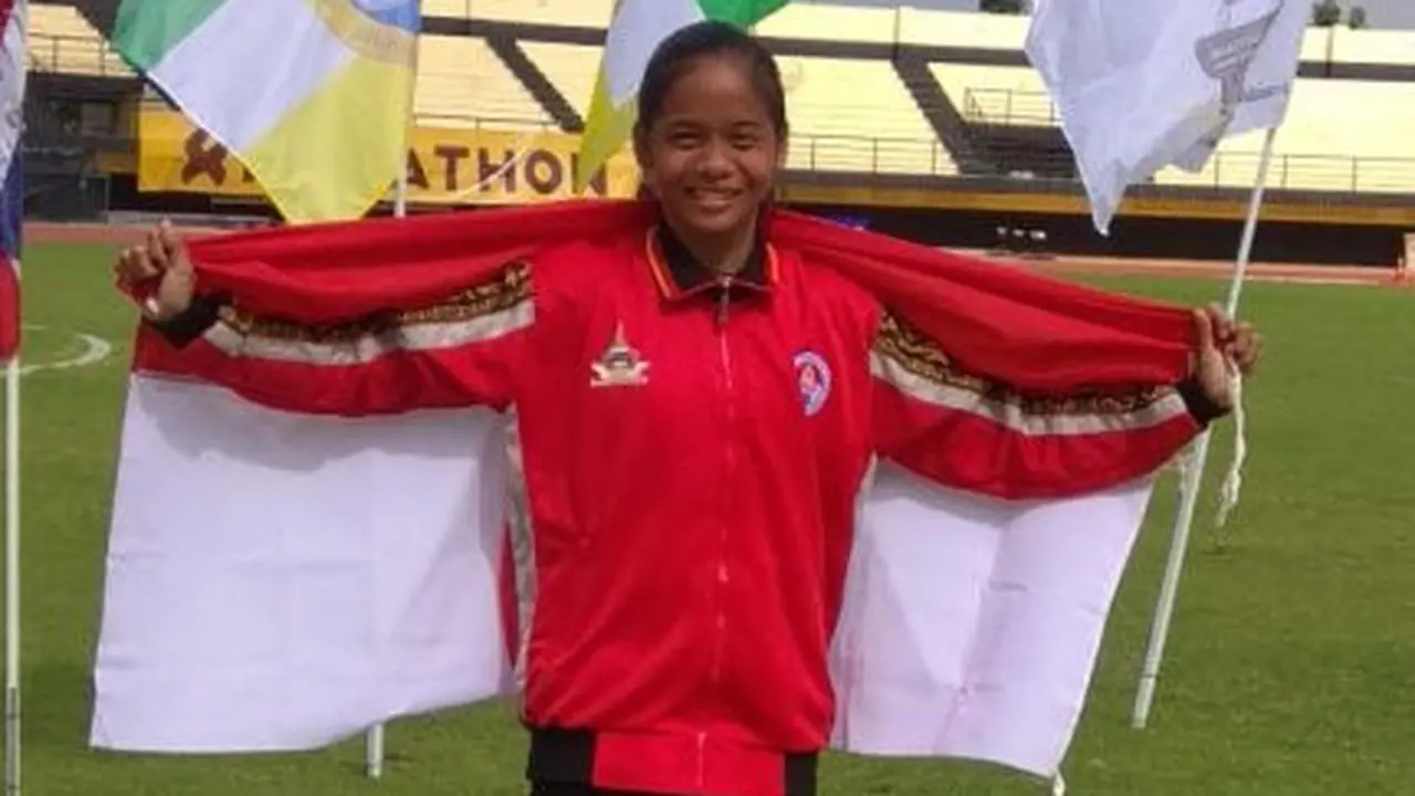 Perkenalkan Dina Aulia, Siswi SKO Ragunan yang Pecahkan Rekor Lari Gawang di Thailand