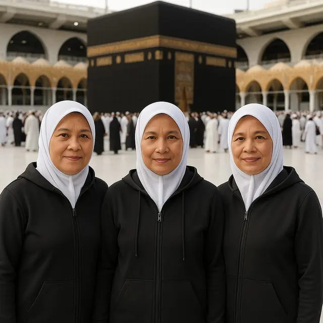 Model Cardigan Kekinian untuk Umroh (Foto: ChatGPT)