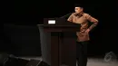 Presiden ke-3 BJ Habibie saat menjadi orator Supermentor-6: Leaders, Jakarta, Minggu (17/5/2015). Orasi empat tokoh negarawan dalam rangka menyambut Hari Kebangkitan Nasional ke-107 (Liputan6.com/Faizal Fanani)