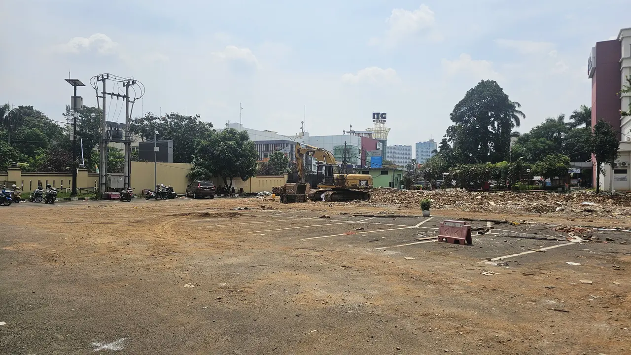 Kondisi terkini gedung Polres Metro Depok yang akan segera dibangun Pemerintah Kota Depok.
