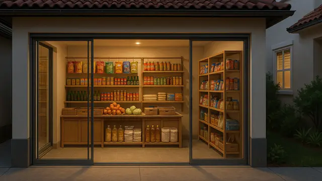 Desain Warung Sembako di Garasi Rumah/ Ilustrasi AI