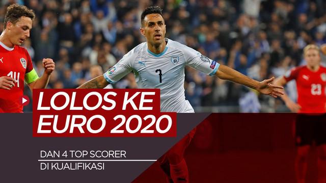 Berita video 4 top scorer serta 6 tim yang lolos ke Euro 2020.