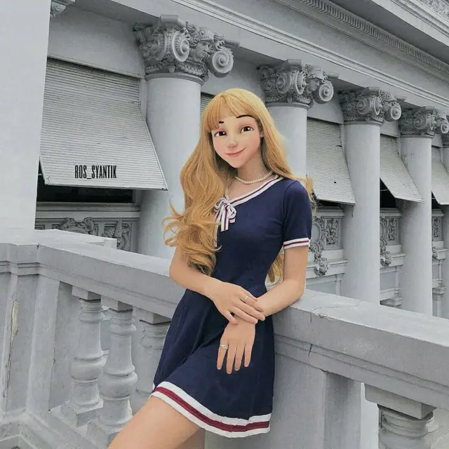 6 Editan Foto Kak Ros Upin Ipin Jadi Artis Ini Modis Banget, Kocak