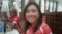 Salah satu atlet PON yang ikut Gowes Pesona Nusantara, Gita Widya Yunika (Liputan6.com/ Risa Ayu Kosasih)