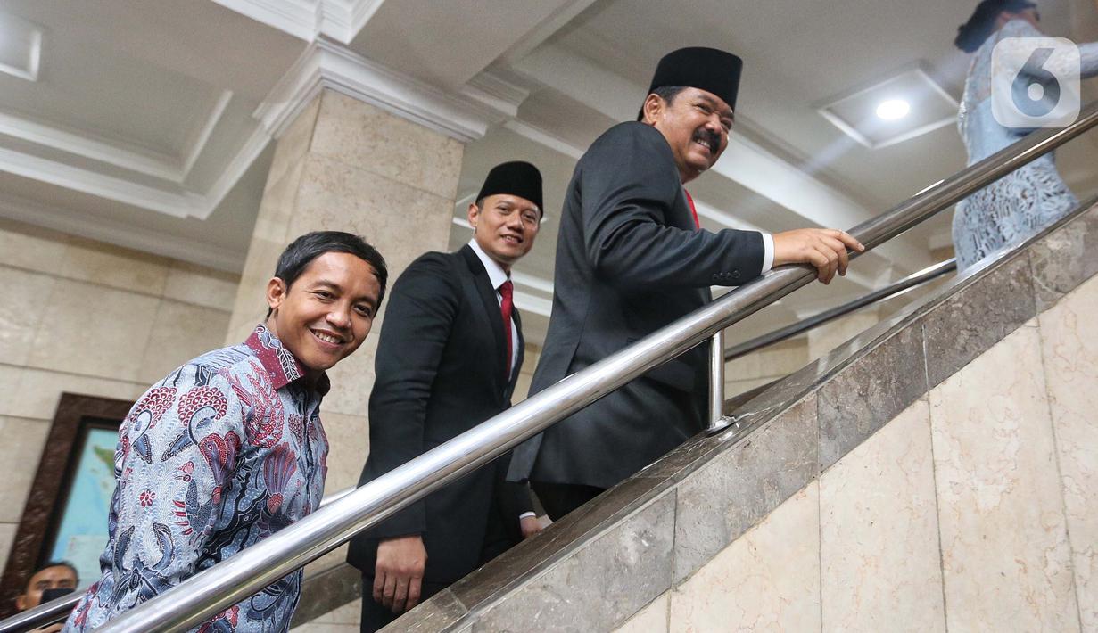 Pelantikan kedua pejabat negara tersebut digelar di Istana Negara, Jakarta, Rabu (21/2/2024) pukul 11.00 WIB. (Liputan6.com/Angga Yuniar)