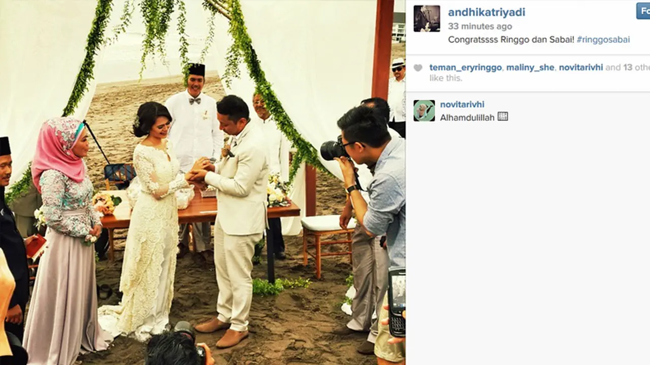Ringgo Agus Rahman dan Sabai Morscheck
