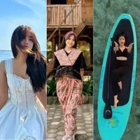 Gaya Fuji An Liburan di Lombok. [@fuji_an]