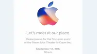 Undangan Apple untuk sebuah acara pada 12 September 2017 (Foto: Apple Insider)