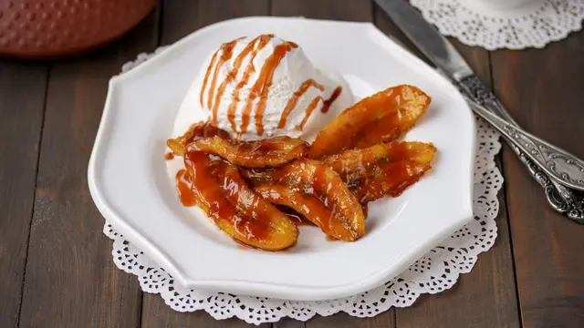 flame pisang karamel