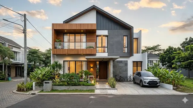 Model Fasad Rumah yang Langsung Mencuri Perhatian dari Jalan