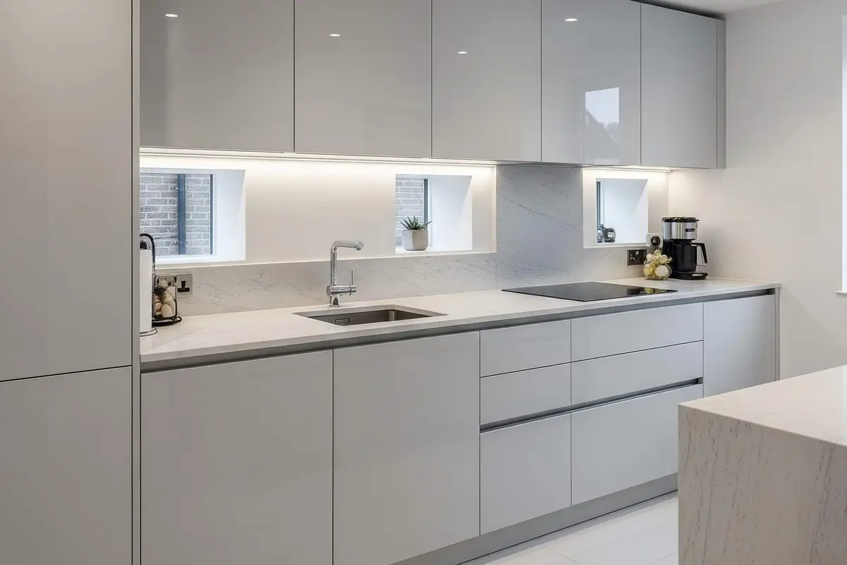 Desain Dapur dengan Kitchen Set Single Line Minimalis