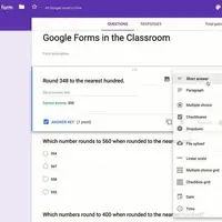 Tampilan Google Form (Sumber: Pinterest/Math Tech Connections)