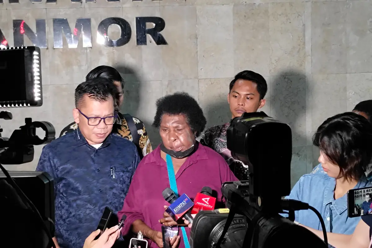 Tokoh Masyarakat Adat Papua Yasinta Moowend alias Mama Sinta. (Liputan6.com/Ady Anugrahadi)