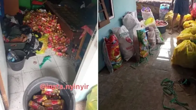 Ditinggal Kabur Penghuninya, Kamar Kos Ini Dipenuhi Ratusan Botol Berisi Air Seni