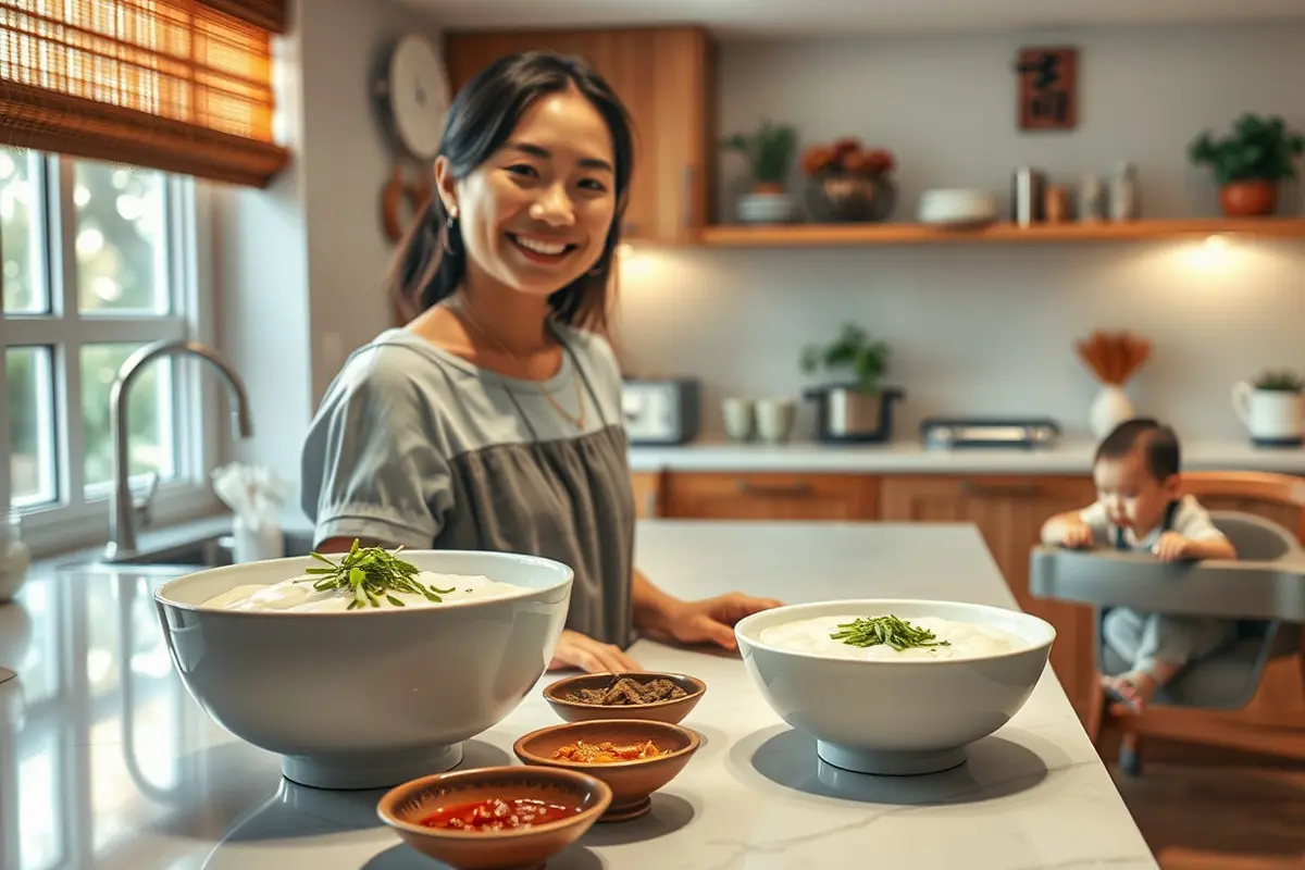 cara membuat bubur nasi