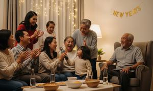 10 Ide Malam Tahun Baru Bersama Keluarga di Rumah, Hangat dan Penuh Kebersamaan (Foto: Gemini AI)