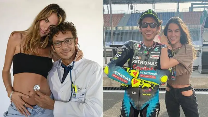 7 Potret Mesra Valentino Rossi dengan Francesca Sofia, Umumkan Kehamilan