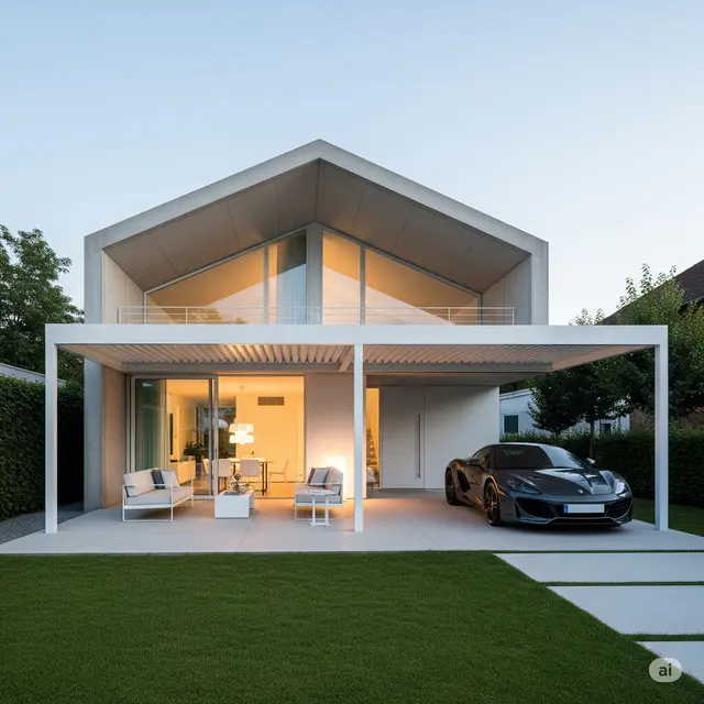 17 Model Dak Cor Teras Depan Rumah Modern dan Minimalis