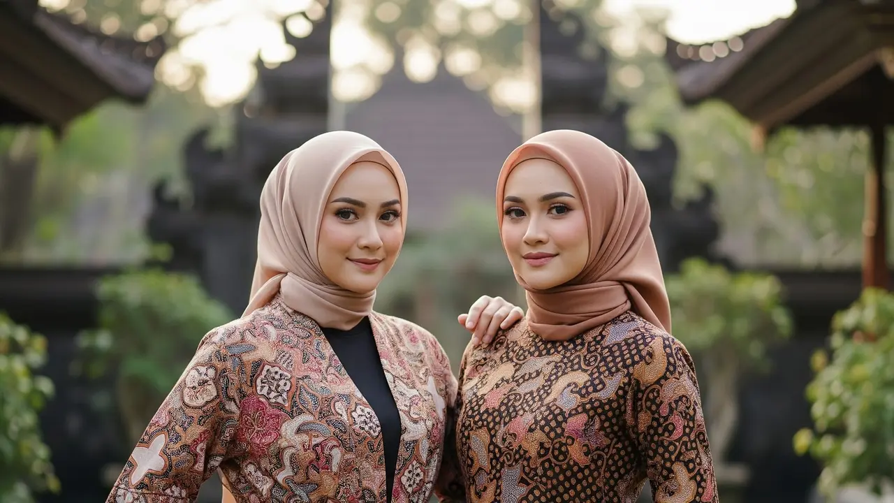 Model Gamis Batik Lengan Lonceng Kekinian 2025