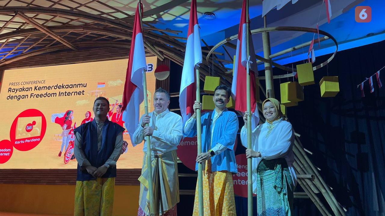 Indosat Ooredoo Hutchison menggelar kampanye Hari Kemerdekaan dengan Freedom Internet (Liputan6.com/ Agustin Setyo W).