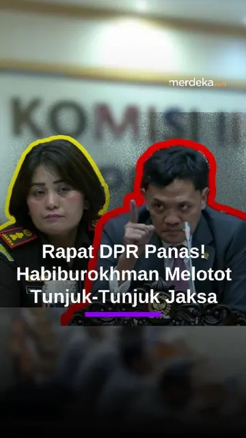 Momen HabiburokhmanMelotot Tunjuk-Tunjuk Jaksa saat Hinca Bacakan Surat, Rapat DPR Panas!