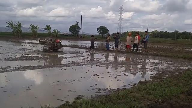 Bak Transformers Traktor Setan Membajak Sawah Dengan Remote