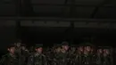 Polda memberlakukan siaga 1 jelang final Piala Presiden 2015 antara Persib melawan Sriwijaya FC di Stadion Utama Gelora Bung Karno, Jakarta (17/10/2015). (Bola.com/Vitalis Yogi Trisna)