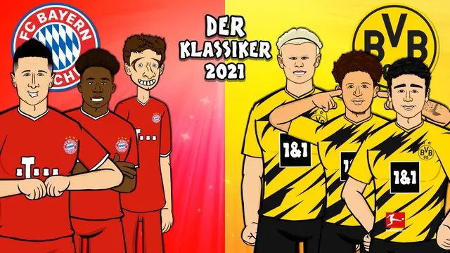 Berita Video Melihat Animasi Lucu dari Latihan Bayern Munchen dan Borussia Dortmund Jelang Der Klassiker