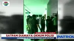 Tak terima ditegur ketika masuki kantor Kejaksaan Negeri Gunung Sitoli, Sumatera Utara, empat oknum polisi aniaya satpam kejaksaan.