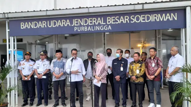 Menteri Perhubungan Budi Karya Sumadi di Bandara Jenderal Besar Soedirman di Purbalingga, Jawa Tengah. (Dok. AP II)