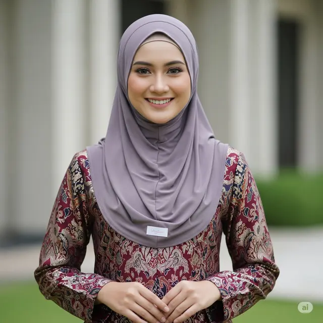 Model Baju Brokat Muslim. Foto: Gemini