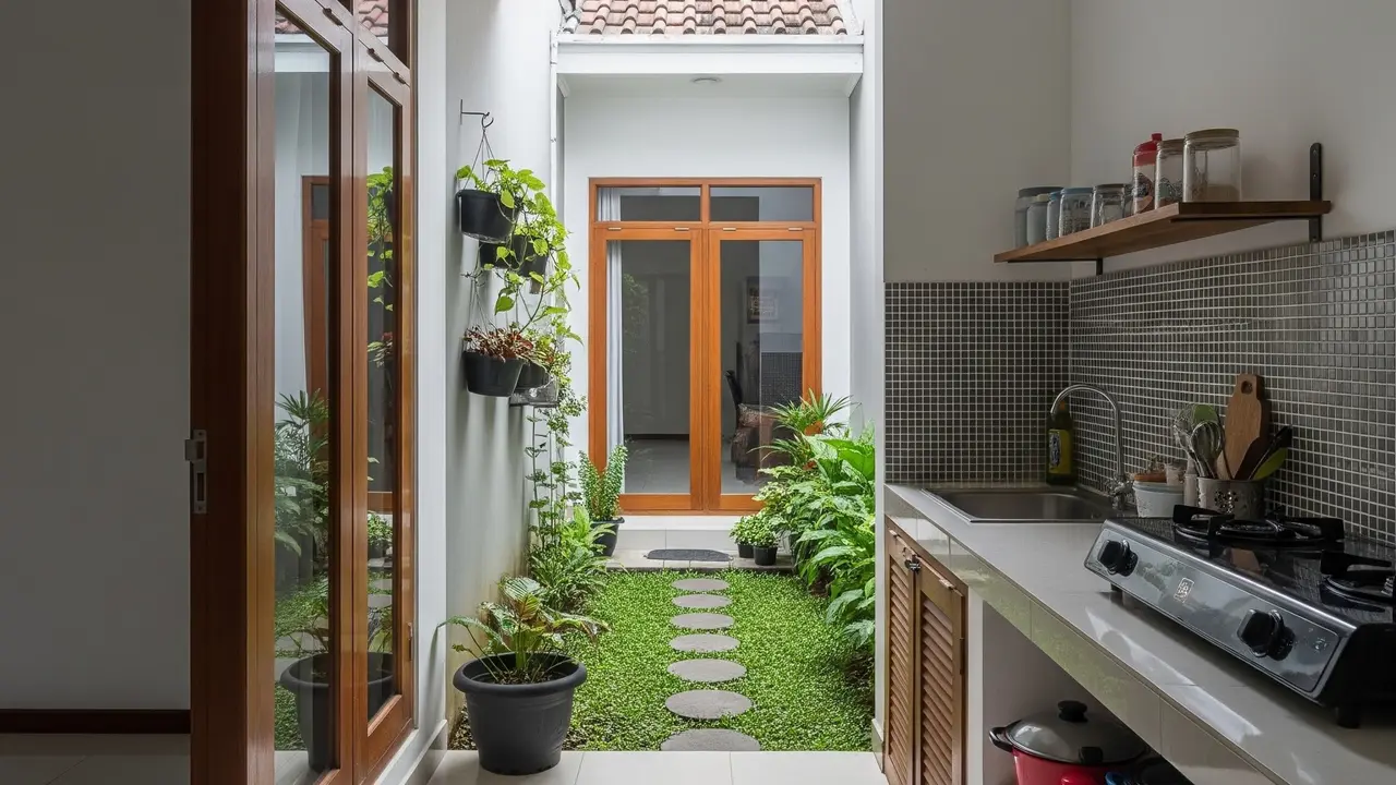 6 Contoh Dapur Kecil Belakang Rumah Tidak Pengap dan Tidak Becek, Sederhana Tetap Nyaman