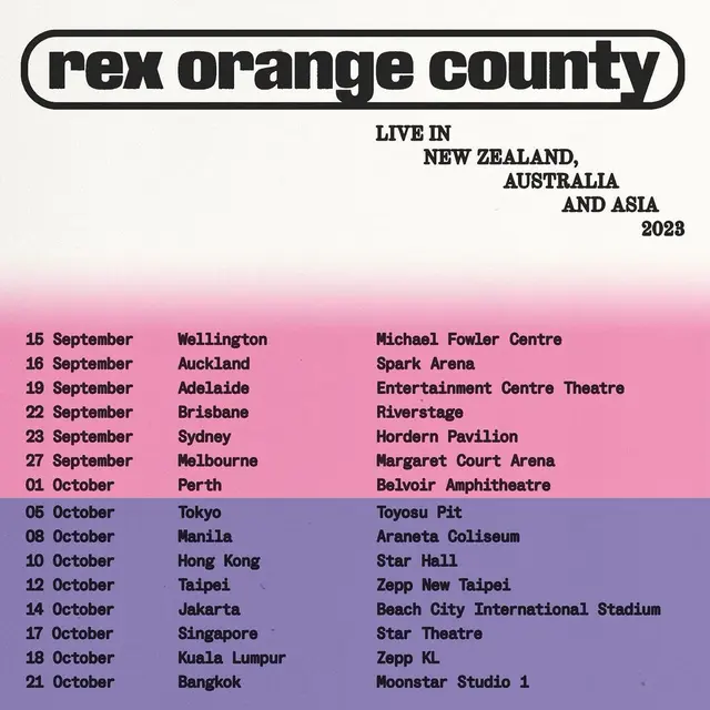 Konser Rex Orange County di Indonesia. (Instagram/ rexorangecounty)
