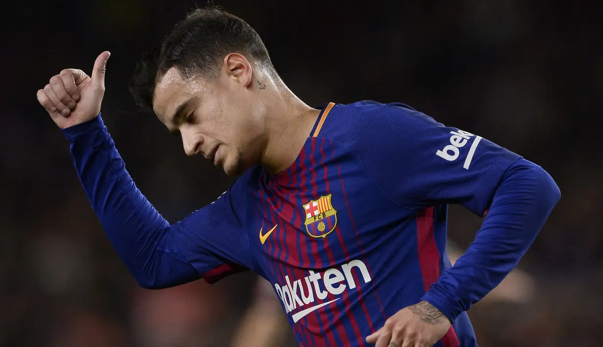 Philippe Coutinho gagal memberikan penampilan terbaiknya di Barcelona seperti saat bermain di Liverpool. Pemain Brasil tersebut diboyong dengan harga 135 juta euro pada bursa transfer tahun 2018 untuk menggantikan peran Neymar. (AFP/Josep Lago)