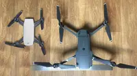 Perbandingan drone DJI Spark dengan DJI Mavic Pro (sumber: techcrunch.com)