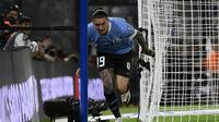 Striker Uruguay, Darwin Nunez menyumbang satu gol saat menang 2-0 atas Argentina di kualifikasi Piala Dunia 2026 zona Conmebol (AFP)