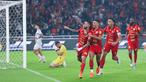 Pemain Persija Jakarta merayakan gol yang dicetak oleh Maxwell Souza ke gawang Madura United pada laga pekan ke-18 BRI Super League 2025/2026, Jumat (23/01/2026). (Bola.com/M Iqbal Ichsan)
