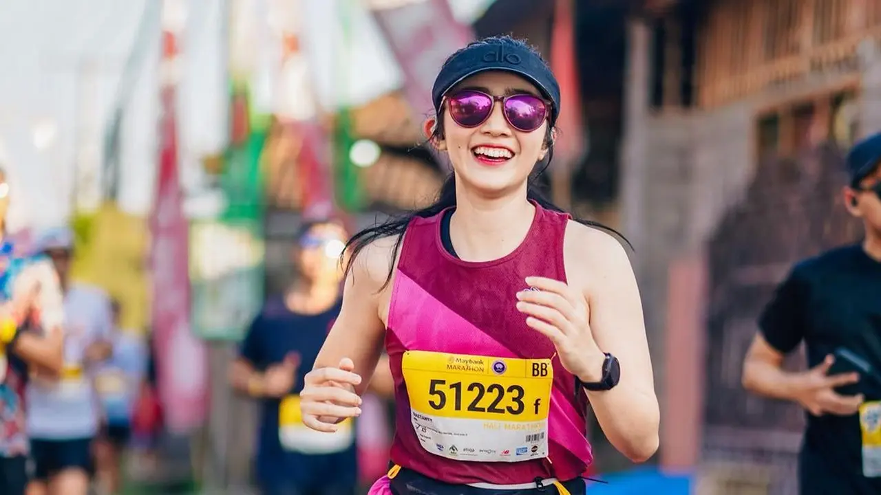 Febby Rastanty ikut half maraton (Instagram/febbyrastanty)