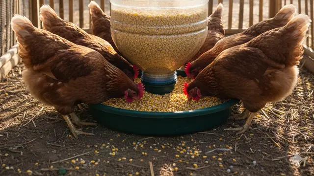 Ide Tempat Pakan Ayam Anti Tumpah dari Barang Bekas. AI