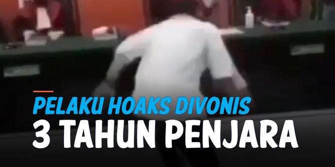 VIDEO: Terekam Terdakwa Hoaks Covid-19 Serang Ketua Hakim