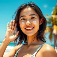 ciri ciri sunscreen tidak cocok ©Ilustrasi dibuat AI