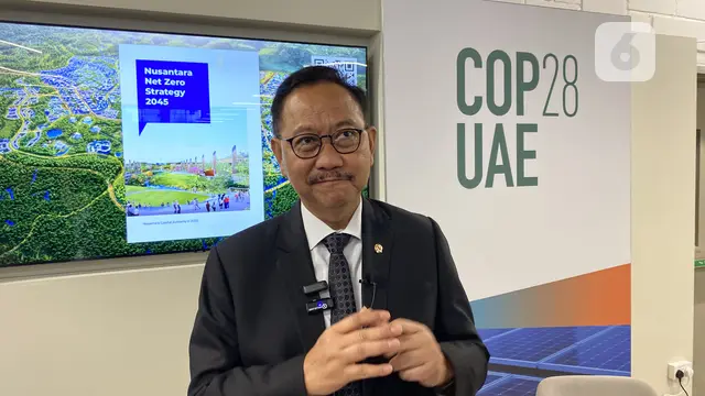 Kepala Otorita Ibu Kota Negara (OIKN) Bambang Susantono menyebut Green Standart langsung diimplementasikan usai peluncuran dokumen RLDC (Liputan6.com/Teddy Tri Setio Berty).
