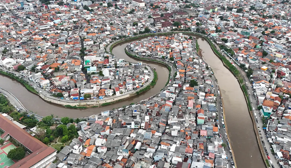 Pemerintah Provinsi Daerah Khusus Jakarta berkoordinasi dengan Kementerian Pekerjaan Umum (PU) serta Kementerian Agraria dan Tata Ruang/Badan Pertanahan Nasional (ATR/BPN) dalam kelanjutan program normalisasi Kali Ciliwung. (merdeka.com/Arie Basuki)