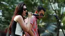 Panggung utama Electric Pop Ind Carnival jadi pentas megah untuk penyanyi kelahiran Bandung, 2 Mei 1993 tersebut. (Deki Prayoga/Bintang.com)