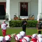 Presiden Republik Indonesia, Joko Widodo melepas kontingen Indonesia ke SEA Games 2017 (Ahmad Romadoni/Liputan6.com)