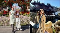 Artis liburan ke Shanghai China pada Januari 2025. (sumber: Instagram/shandyaulia/claurakiehl)