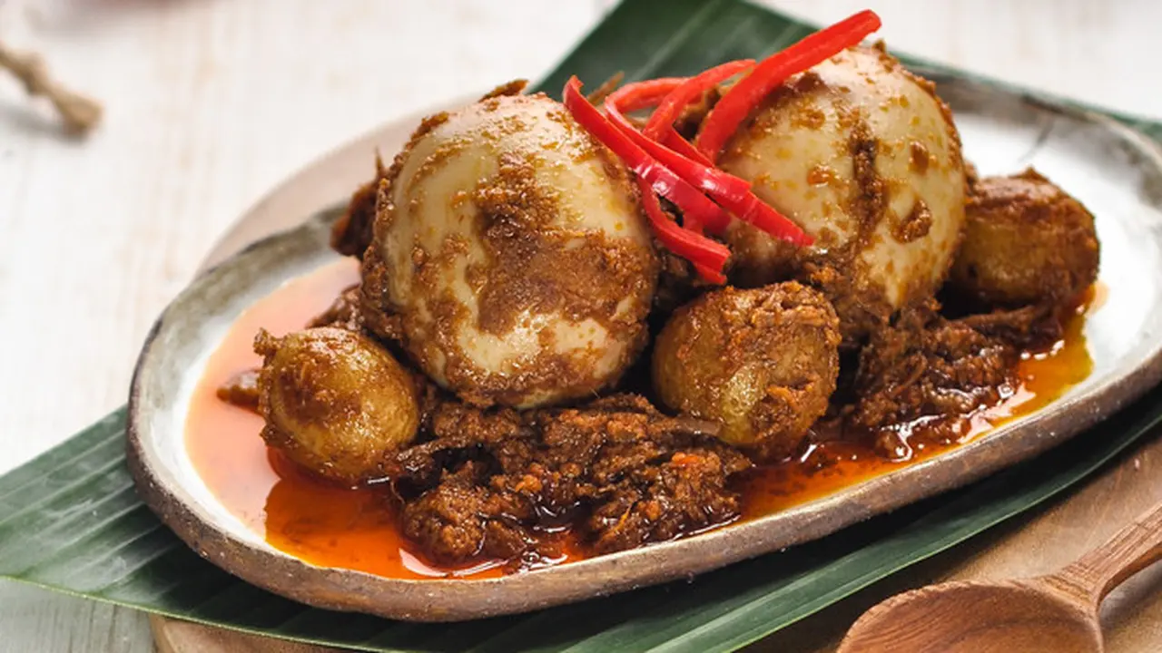 rendang telur