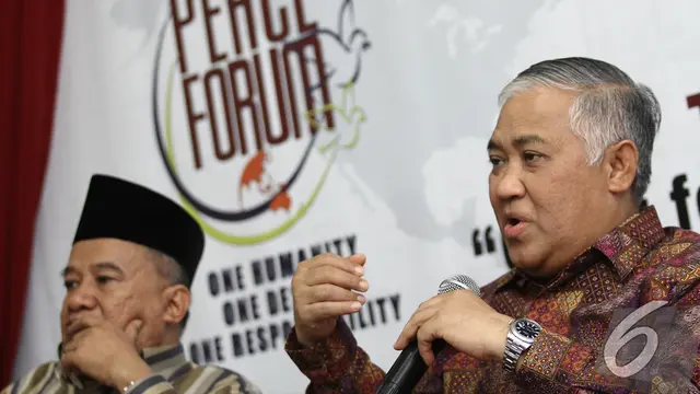 Din Syamsudin Ingin Ajak Jokowi Bicarakan Konflik Dunia